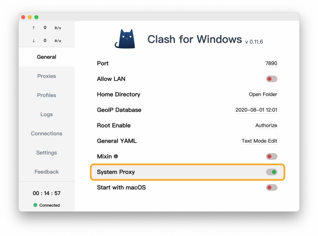 快柠檬macOS第三方客户端Clash教程步骤7 快柠檬macOS第三方客户端Clash教程步骤7